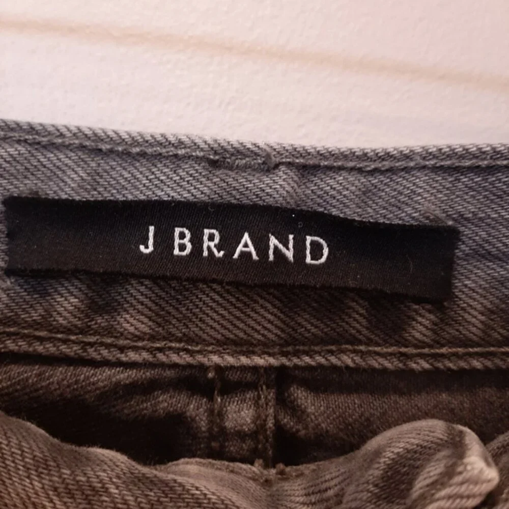 J Brand Heather Button Fly Jeans High Rise Mom Straight Cropped Haven Size 27 - Picture 10 of 15